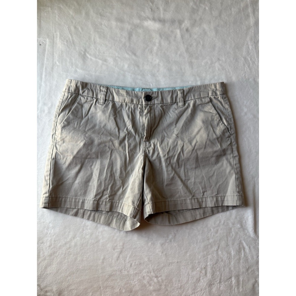 Merona Shorts Women's Size‎ 12 Tan Chino 100% Cotton Preppy Summer Casual